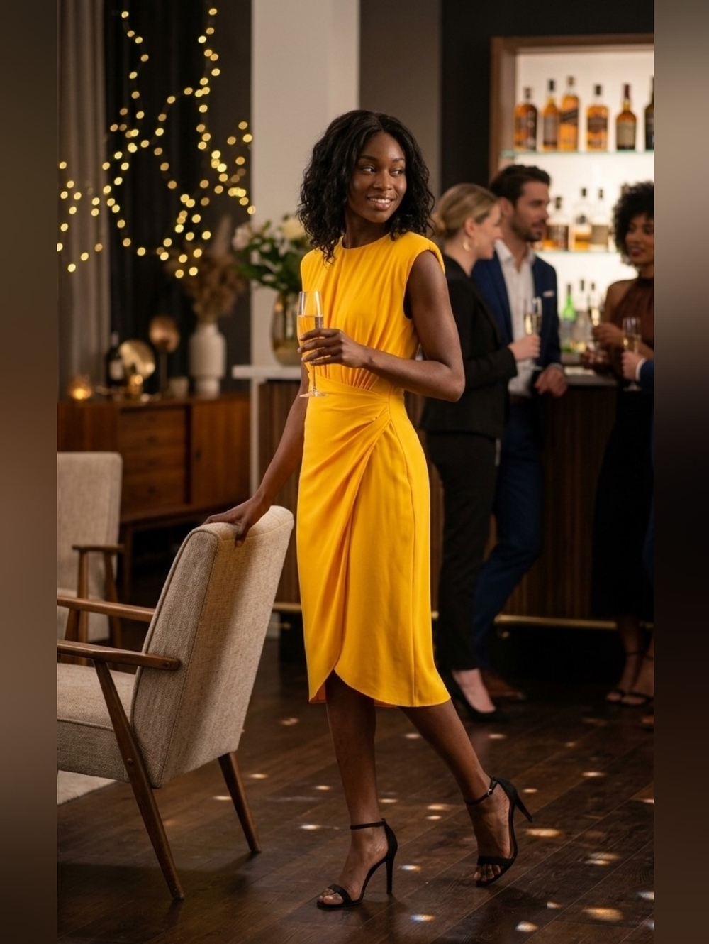 Simona Corsellini | Sleeveless Twist-Waist Dress